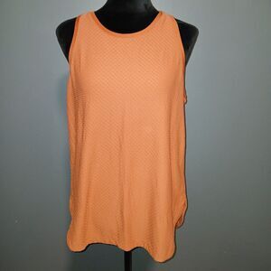 Calia by Carrie Underwood Athletic Tank Top Women's Large Burnt Orange Vent Back